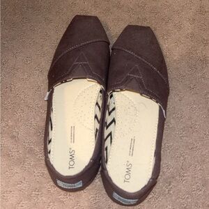 TOMS Brown Slip-On Shoes